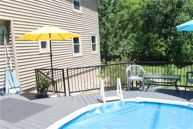 1658 NW 785th Rd, Bates City, MO 64011 - swimming pool featuring a wooden deck