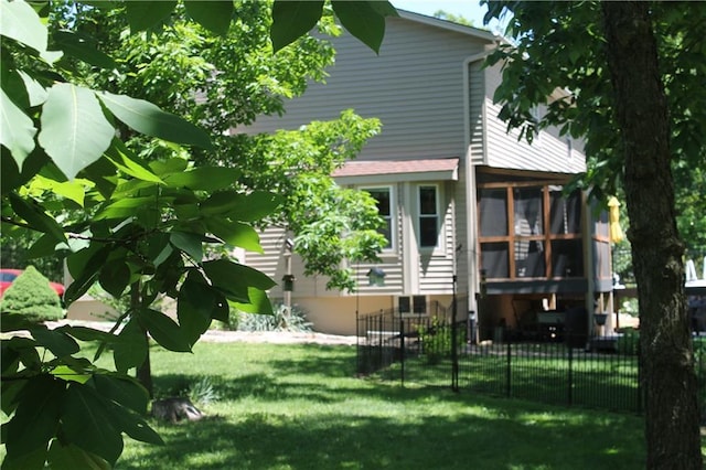 1658 NW 785th Rd, Bates City, MO 64011 - back of house featuring a sunroom