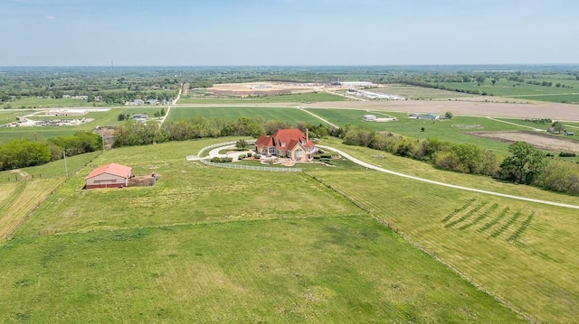 view of rural area with large plots for crops