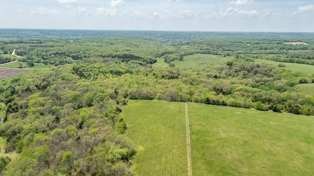 bird's eye view of a heavily wooded area