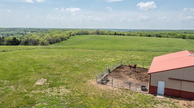 overview of rural landscape featuring a pastoral area