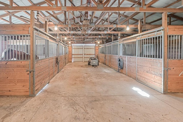view of horse barn