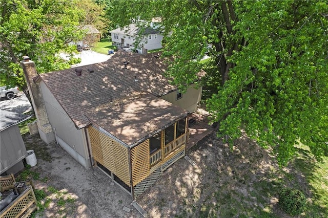 612 S 6th St, Edwardsville, KS 66111 - aerial view of property and surrounding area