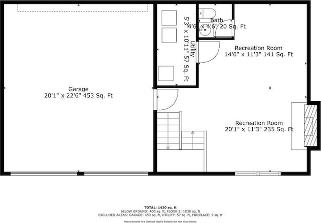 612 S 6th St, Edwardsville, KS 66111 - floor plan / room layout