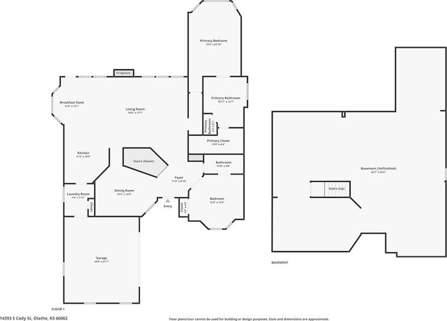 14393 S Cody St, Olathe, KS 66062 - home floor plan