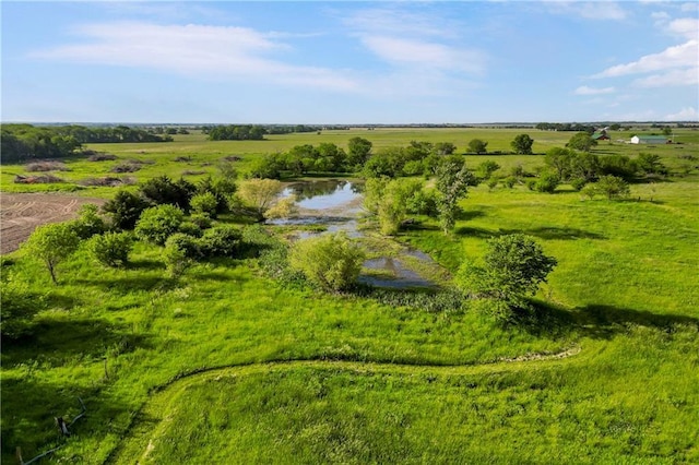 1332 Clark Rd, Williamsburg, KS 66095 - overview of rural landscape featuring a nearby body of water