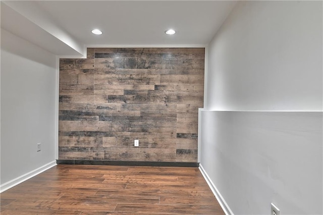 3512 Apple Tree Ln, Gladstone, MO 64119 - spare room with recessed lighting, wood finished floors, and baseboards