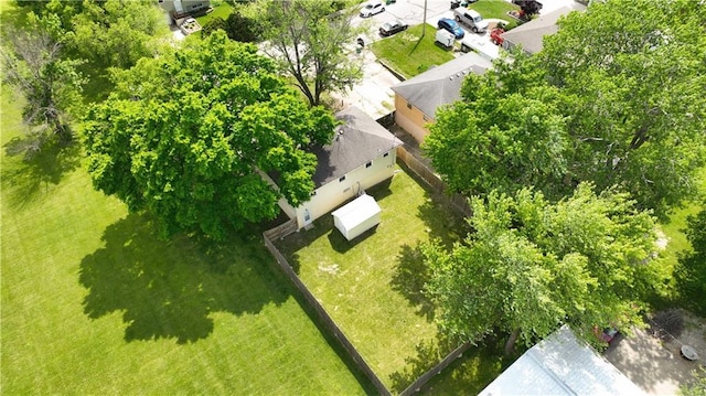 aerial perspective of suburban area