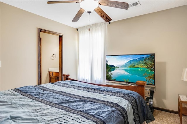 4000 S Buckner Tarsney Rd, Grain Valley, MO 64029 - carpeted bedroom featuring ceiling fan and baseboards