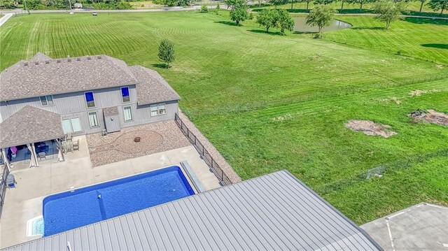 4000 S Buckner Tarsney Rd, Grain Valley, MO 64029 - drone / aerial view of a pool