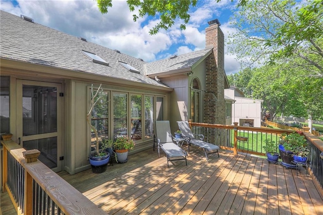1407 SW Meyer Blvd, Blue Springs, MO 64015 - view of wooden deck