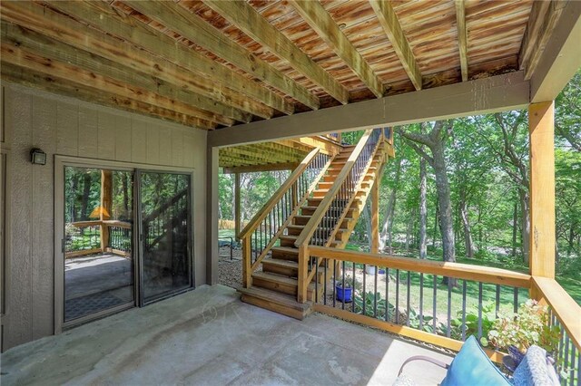 1407 SW Meyer Blvd, Blue Springs, MO 64015 - view of patio with stairway