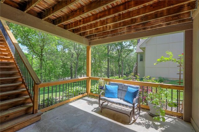 1407 SW Meyer Blvd, Blue Springs, MO 64015 - view of patio featuring stairway
