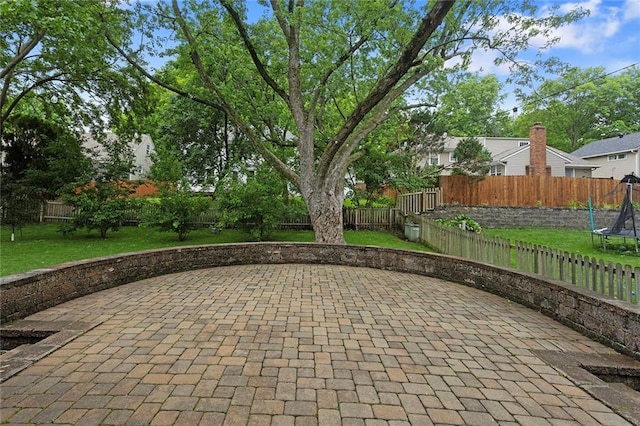10234 Monrovia St, Lenexa, KS 66215 - view of patio / terrace with a trampoline