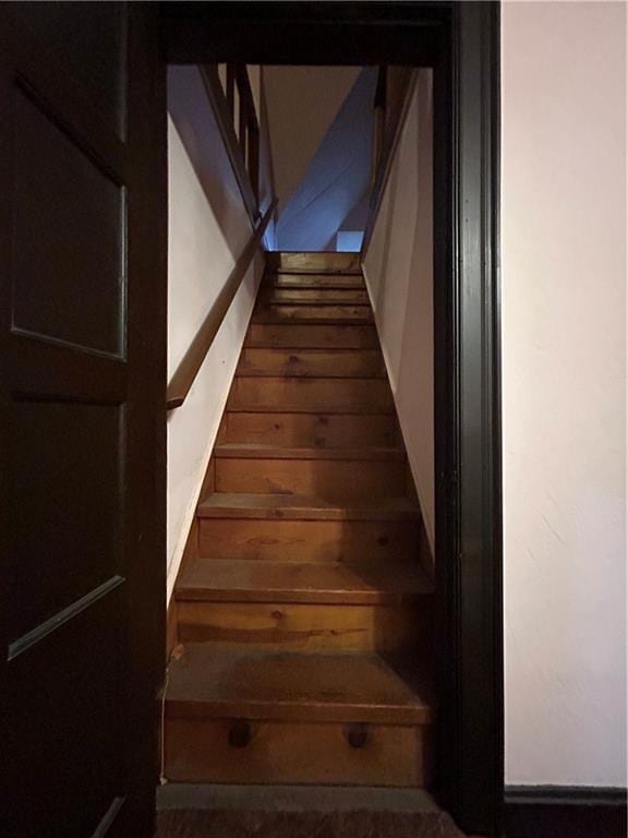 view of stairway