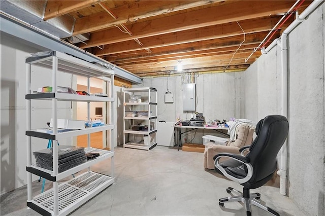 1605 NW Primrose Ln, Blue Springs, MO 64015 - unfinished basement with electric panel