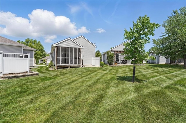 1605 NW Primrose Ln, Blue Springs, MO 64015 - view of yard with a sunroom