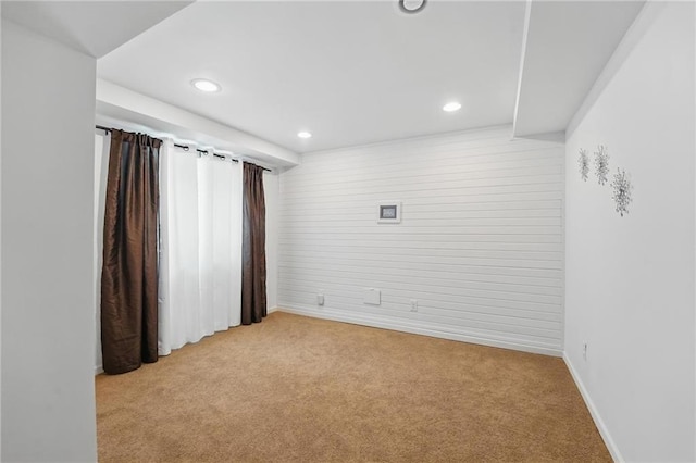 1605 NW Primrose Ln, Blue Springs, MO 64015 - spare room with light colored carpet and recessed lighting