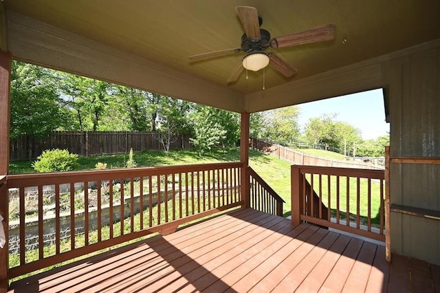 15790 NW 125th St, Platte City, MO 64079 - wooden terrace featuring ceiling fan