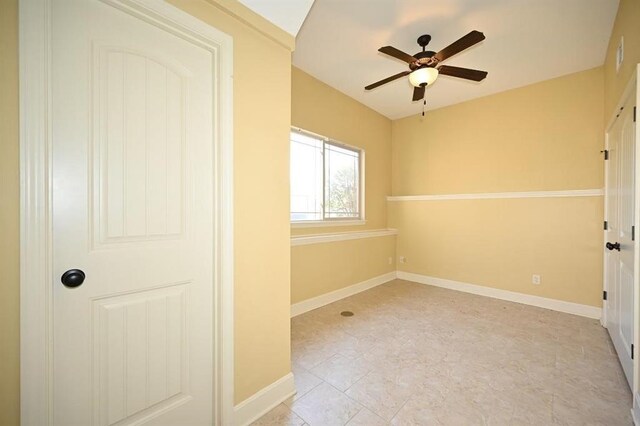 15790 NW 125th St, Platte City, MO 64079 - empty room featuring a ceiling fan and baseboards