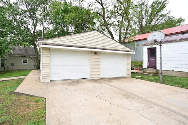 705 N Clark St, Edgerton, MO 64444 - view of detached garage