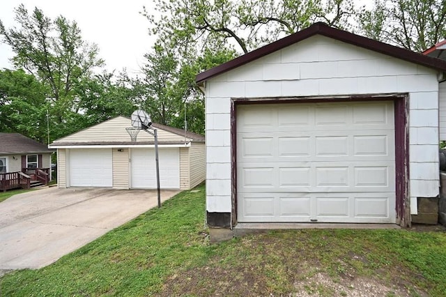 705 N Clark St, Edgerton, MO 64444 - view of detached garage