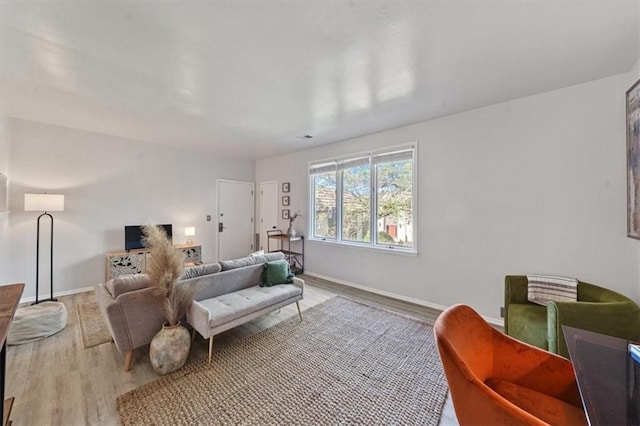 470 W 104th St Unit C, Kansas City, MO 64114 - living room with light wood-style flooring and baseboards