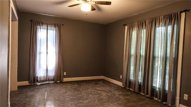 240 W 3rd Ave, Garnett, KS 66032 - carpeted spare room with ceiling fan and baseboards