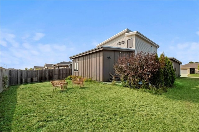 view of side of home with board and batten siding