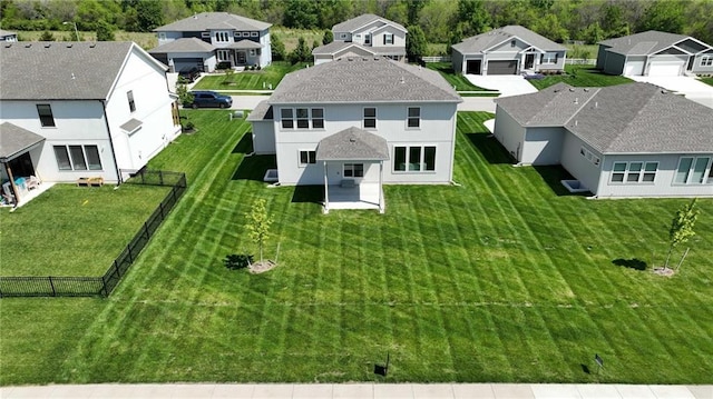 aerial perspective of suburban area