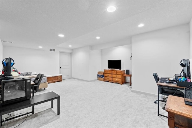 19623 W 196th Ter, Spring Hill, KS 66083 - carpeted office space featuring recessed lighting and baseboards
