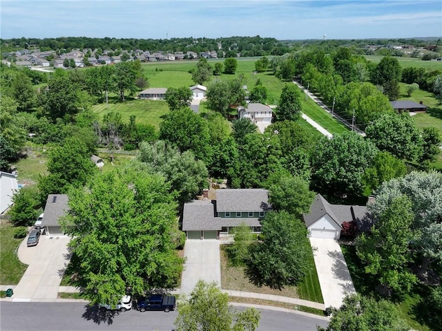 102 Willow Pt, Lansing, KS 66043 - aerial perspective of suburban area with a tree filled landscape