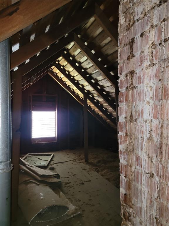 111 S Wall St, Leeton, MO 64761 - view of unfinished attic