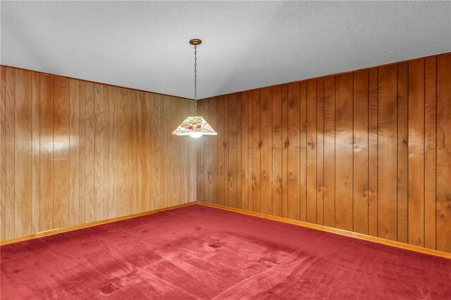 28210 Hedge Ln, Paola, KS 66071 - carpeted spare room featuring wood walls