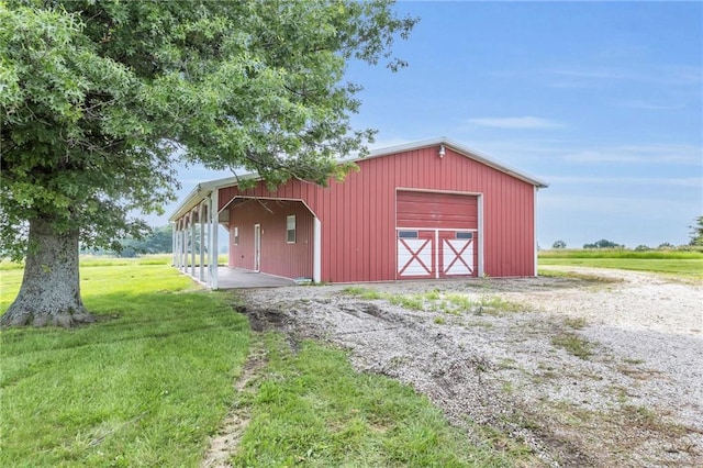 28210 Hedge Ln, Paola, KS 66071 - view of pole building with a yard