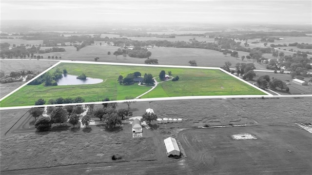 28210 Hedge Ln, Paola, KS 66071 - aerial view of property's location with property boundaries highlighted