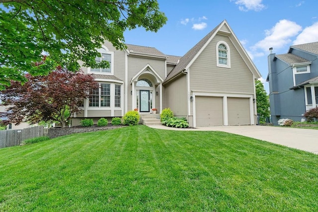 14263 W 129th Ter, Olathe, KS 66062 - traditional-style house with a garage and driveway