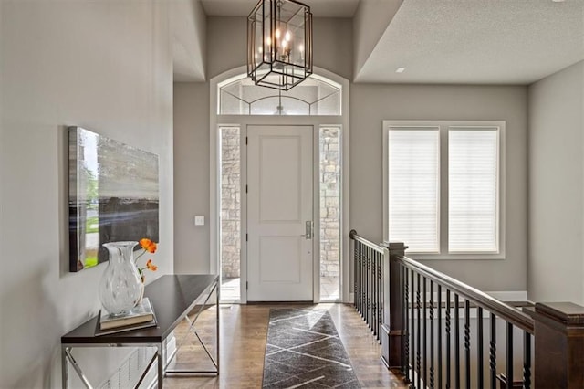 16456 Cody St, Overland Park, KS 66062 - entrance foyer with a chandelier