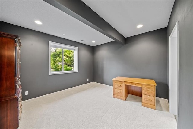 16456 Cody St, Overland Park, KS 66062 - unfurnished office featuring carpet flooring, recessed lighting, and baseboards