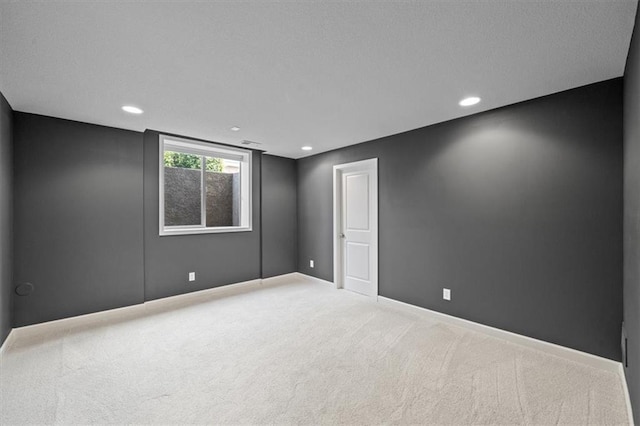 16456 Cody St, Overland Park, KS 66062 - spare room featuring carpet, baseboards, and recessed lighting