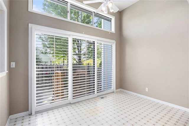 7001 W 157th Ter, Overland Park, KS 66223 - carpeted empty room featuring ceiling fan and baseboards