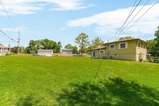1924 N 75th Dr, Kansas City, KS 66112 - view of grassy yard featuring central AC