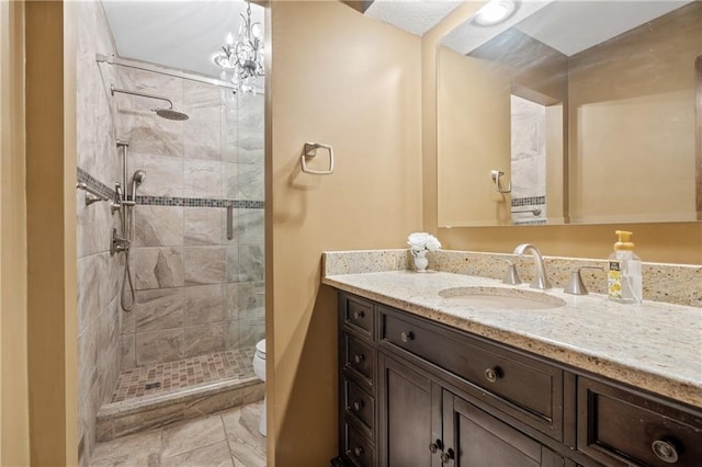 20129 W 112th Cir, Olathe, KS 66061 - bathroom with vanity, a stall shower, and toilet