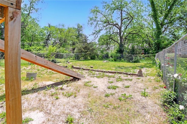 view of fenced backyard