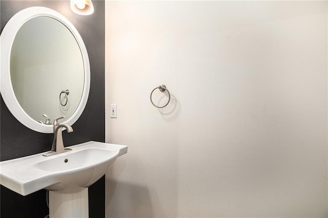 bathroom with a sink