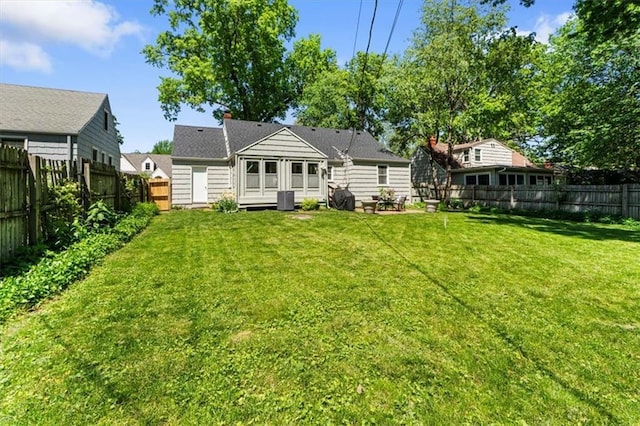 4111 W 69th St, Prairie Village, KS 66208 - back of property with central AC unit
