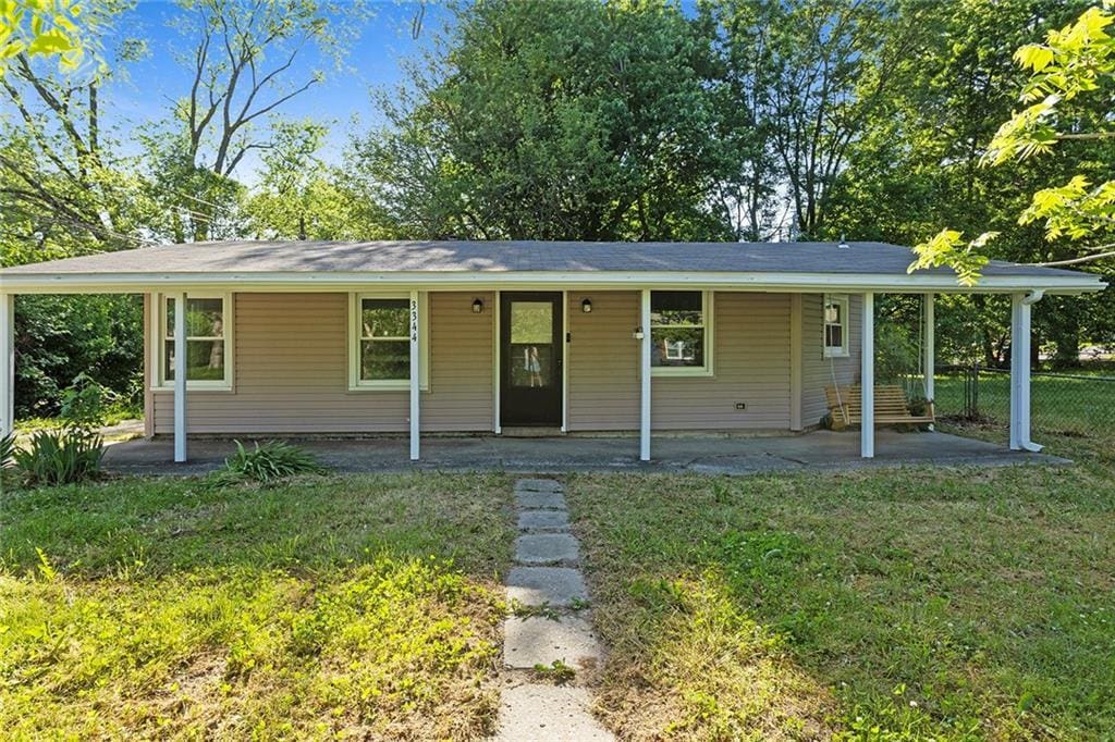 3344 N 57th St, Kansas City, KS 66104 - view of ranch-style home