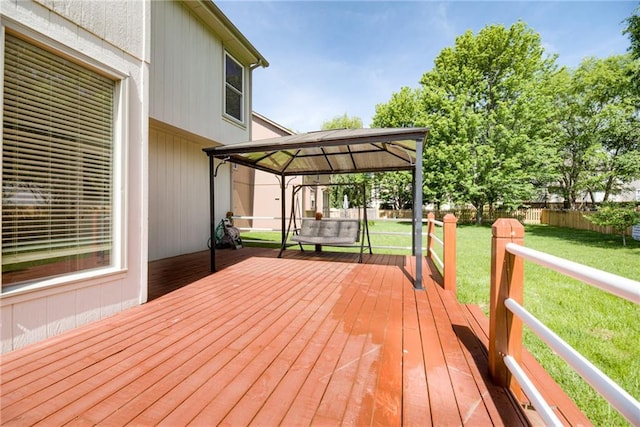 6402 W 147th Ter, Overland Park, KS 66223 - deck featuring a gazebo