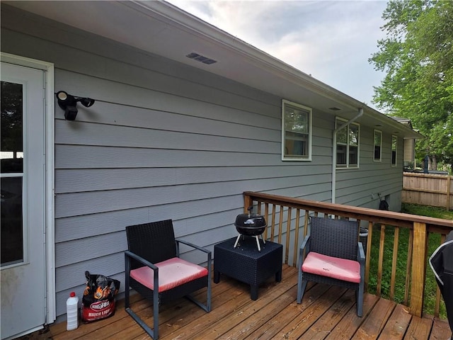 529 S Northern Blvd, Sugar Creek, MO 64054 - view of wooden terrace