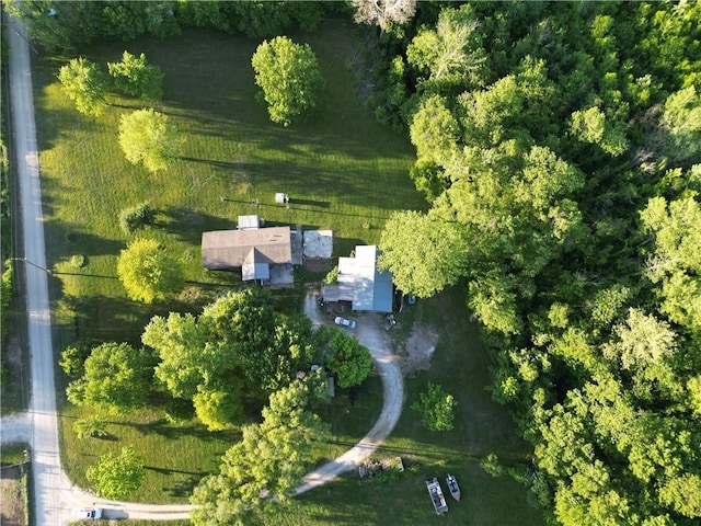 aerial view of property's location